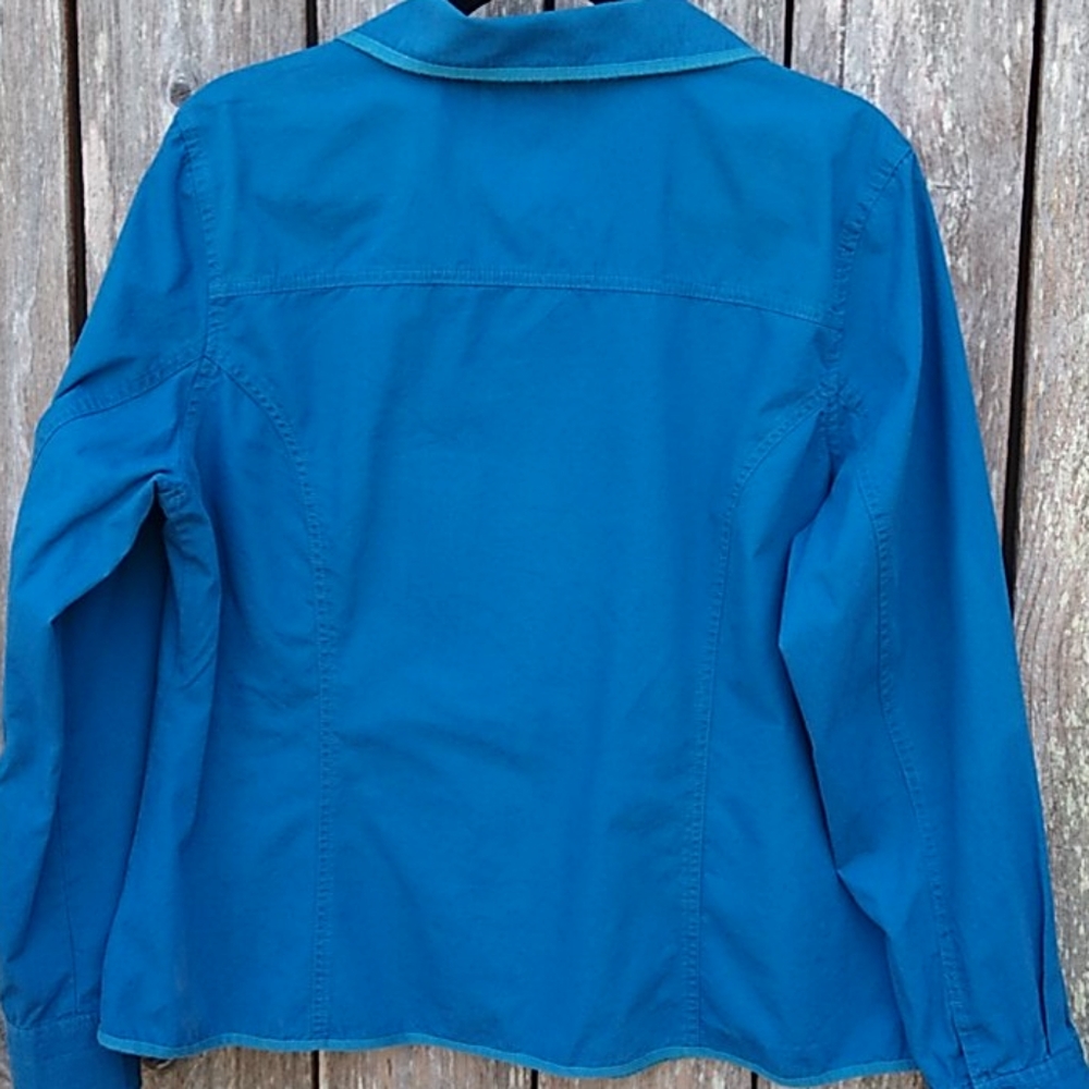 Denim&Co Blue Cotton Jacket - Picture 8 of 11